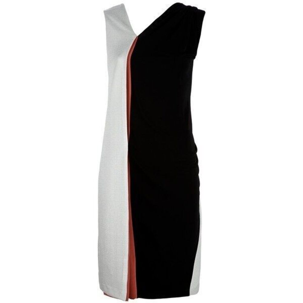 New Womens 6 NWT Balenciaga Paris Dress Designer 38 France Black Silver Rust Wow